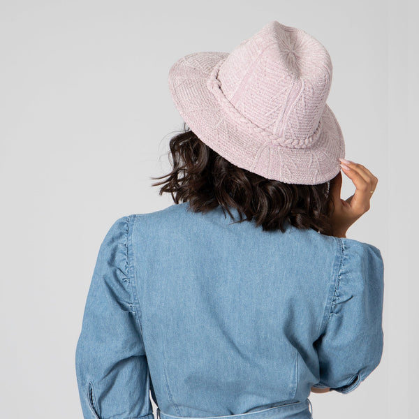 San Diego Hat Company Women's Chenille Patterned Knit Lavender