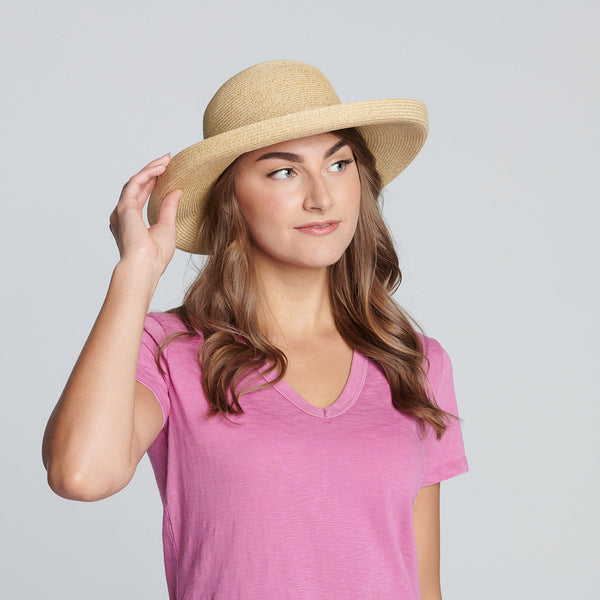 San Diego Hat Company Women's Classic Paperbraided Sun Hat Toast