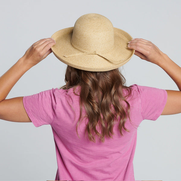 San Diego Hat Company Women's Classic Paperbraided Sun Hat Toast
