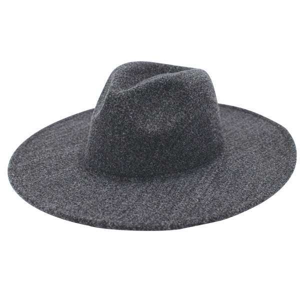 san diego hat company Women's Faux Felt Wide Brim Fedora LIGHT BLUE