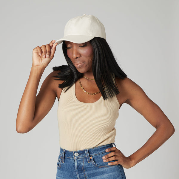 San Diego Hat Company Women's Faux Leather Ball Cap W/ Elastic BLACK