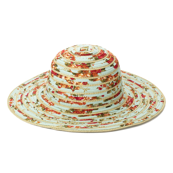 san diego hat company Women's Novelty Ribbon & Paperbraid Sun Hat Floral