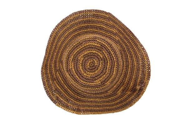 San Diego Hat Company Women's Paper Crochet Space Dye Sun Hat (PBM3021) Mexed Brown