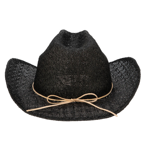 San Diego Hat Company Women's Paperbraid Cowboy With Layered Bands Natural