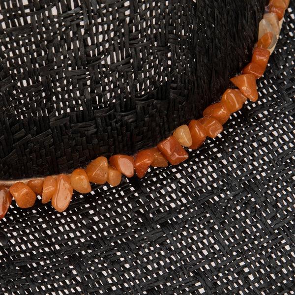 San Diego Hat Company Women's Paperbraid Cowboy With Layered Bands Natural