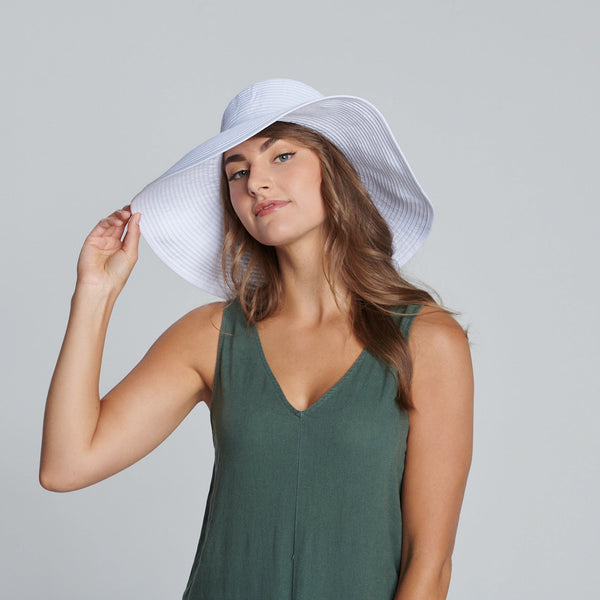 San Diego Hat Company Women's Ribbon Braid Large Brim Hat Black