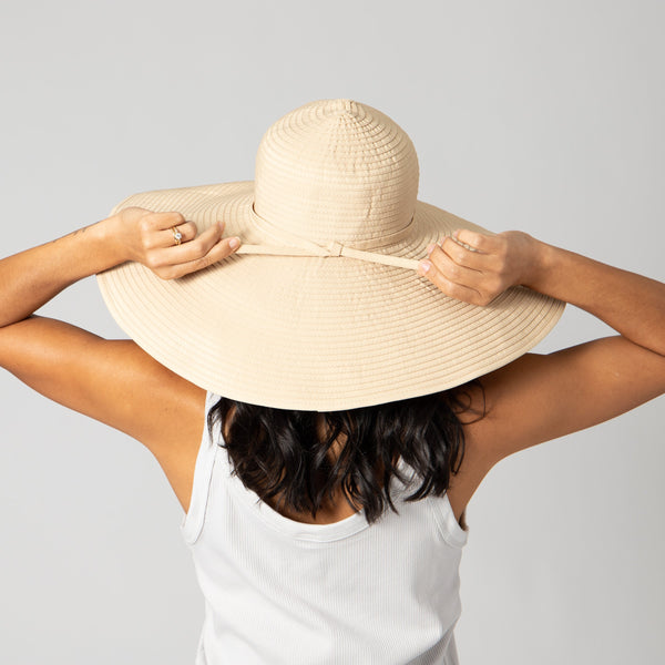 San Diego Hat Company Women's Ribbon Braid XL Brim Hat Black