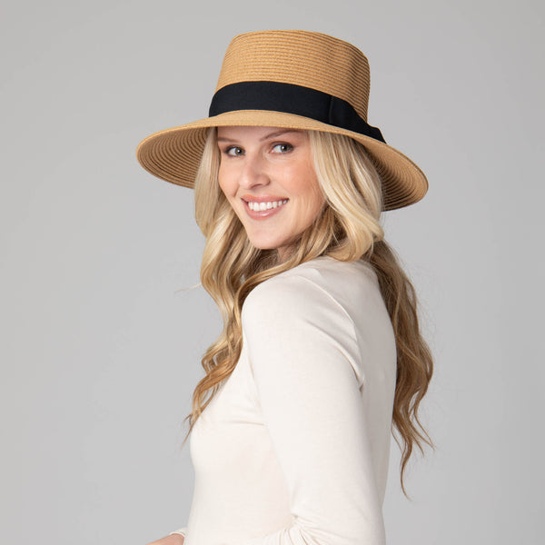 San Diego Hat Company Women's Ultrabraid Gambler With Bow