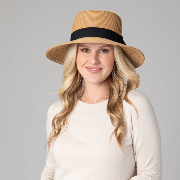 San Diego Hat Company Women's Ultrabraid Gambler With Bow