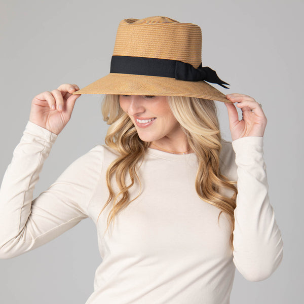 San Diego Hat Company Women's Ultrabraid Gambler With Bow