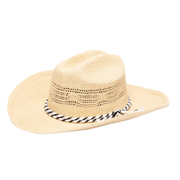 san diego hat company Women's Woven Cowboy With 2 Tone Cotton Band