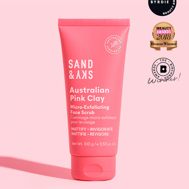 sand & sky Australian Pink Clay Micro-Exfoliating Face Scrub (100ml)
