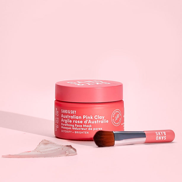 sand & sky Australian Pink Clay Porefining Face Mask Travel Size (1oz)