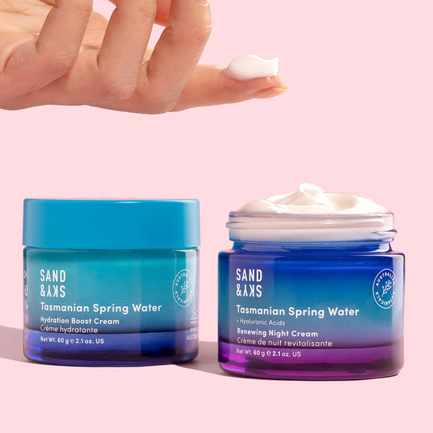 sand & sky Tasmanian Spring Water AM/PM Moisturizer Kit