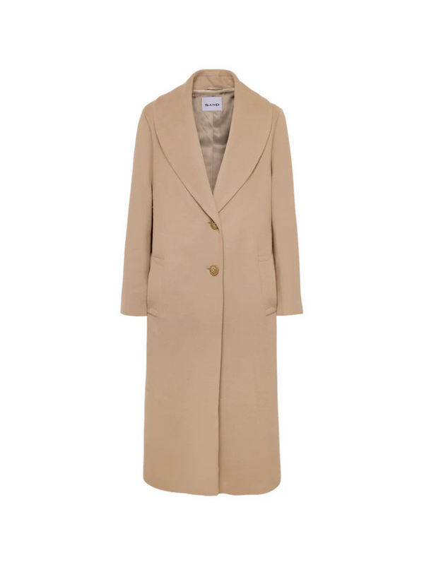 sand copenhagen Cashmere Coat W - Clareta Shawl