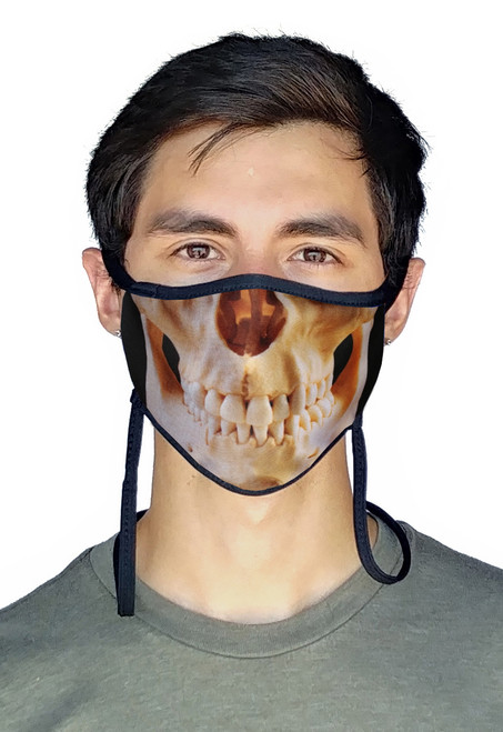 sand socks Guardian 2.0 Adjustable Size Face Mask - BONE SKULL