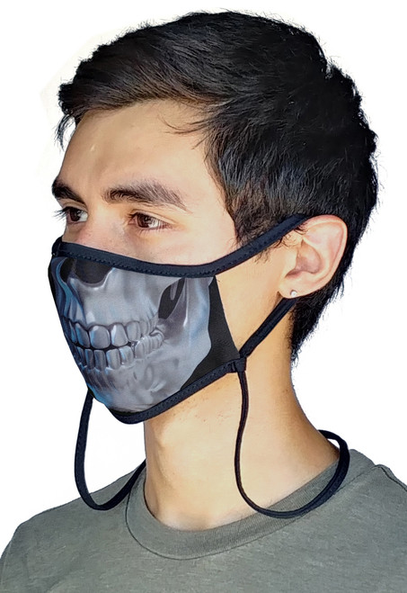 Sand Socks Guardian 2.0 Adjustable Size Face Mask - METALLIC SKULL