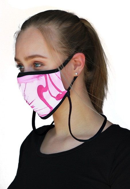 sand socks Guardian 2.0 Adjustable Size Face Mask - Pink Burst