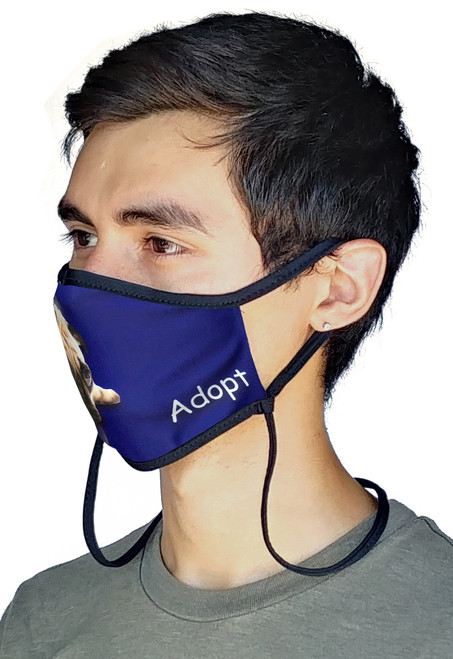 Sand Socks Guardian 2.0 Adjustable Size Face Mask - PUG **20% Of Sales Donated To Pet Rescues**