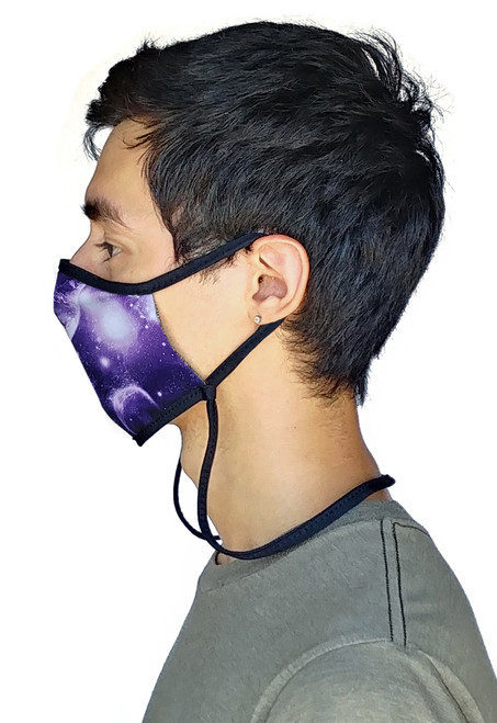 Sand Socks Guardian 2.0 Adjustable Size Face Mask - Purple Galaxy