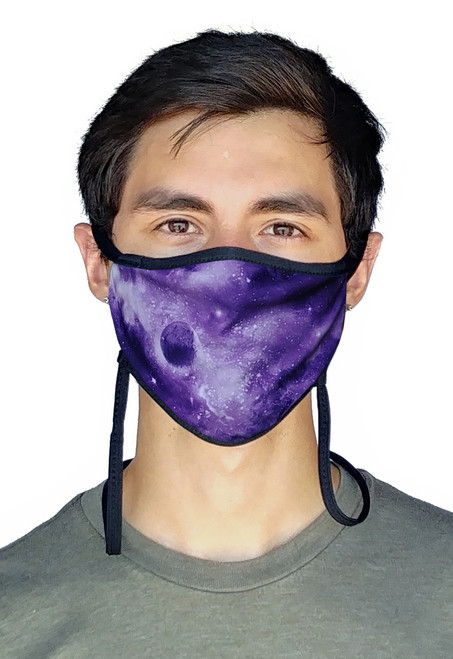 Sand Socks Guardian 2.0 Adjustable Size Face Mask - Purple Galaxy