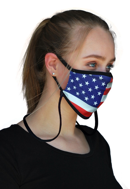 Sand Socks Guardian 2.0 Adjustable Size Face Mask - US FLAG