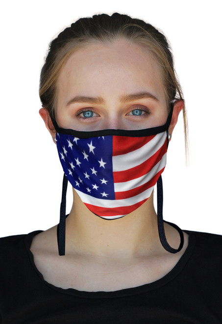 sand socks Guardian 2.0 Adjustable Size Face Mask - US FLAG