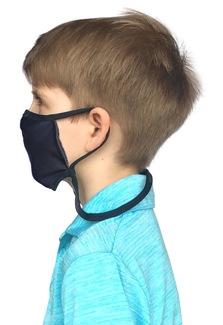 sand socks Kid's Adjustable Size Face Mask - Charcoal