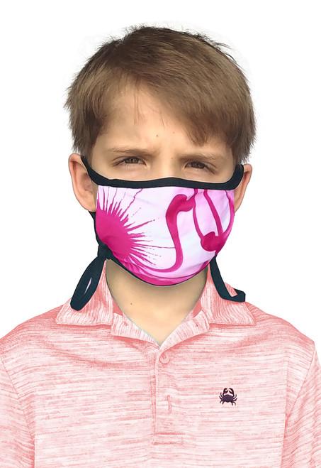 sand socks Kid's Adjustable Size Face Mask - Pink Burst