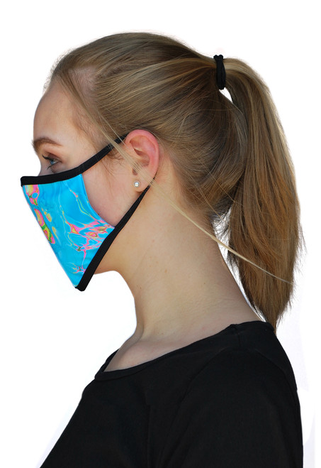 Sand Socks Face Mask - Aqua Splash