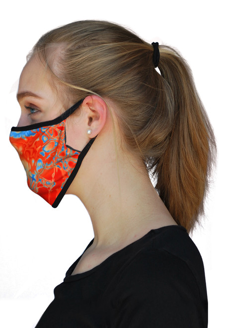 Sand Socks Face Mask - Orange Splash
