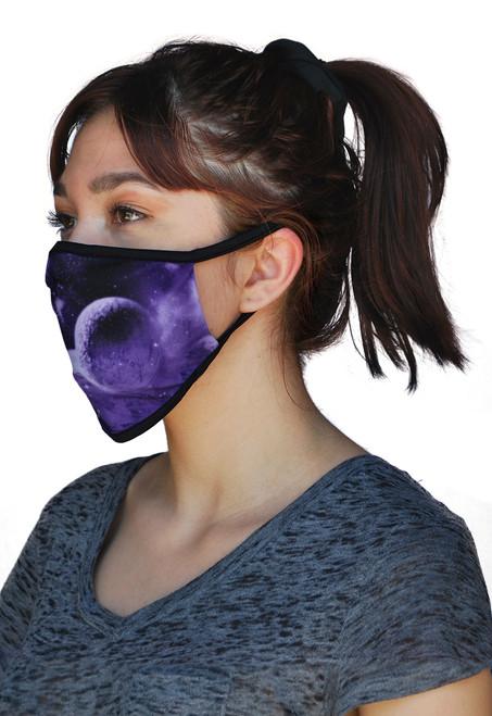 sand socks Face Mask - Purple Galaxy