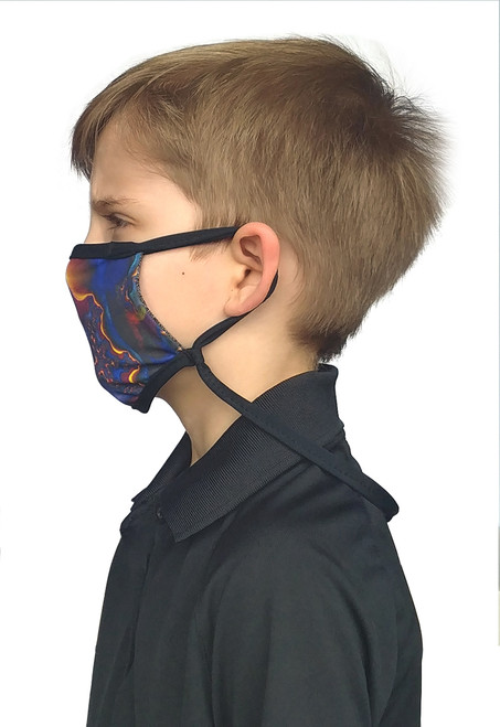 Sand Socks Kid's Adjustable Size Face Mask - Lava