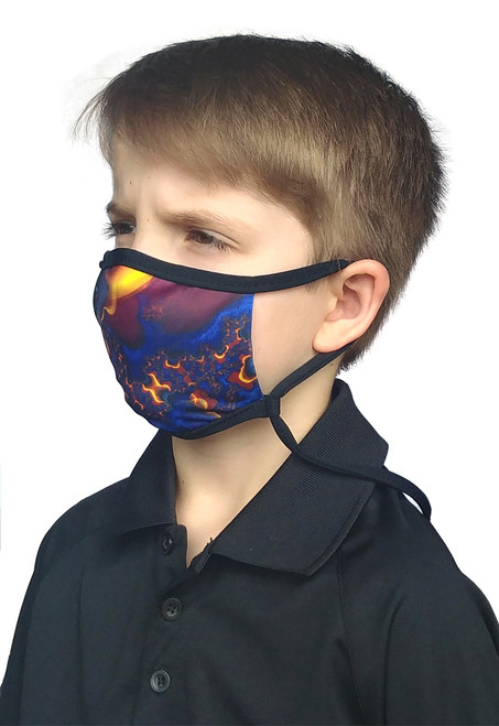 sand socks Kid's Adjustable Size Face Mask - Lava