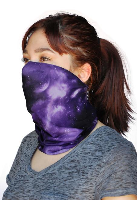 sand socks Neck Gaiter - Purple Galaxy