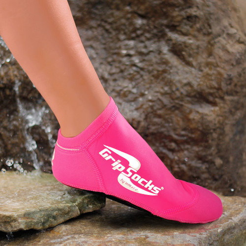sand socks Pink Aqua Sprites Grip Socks