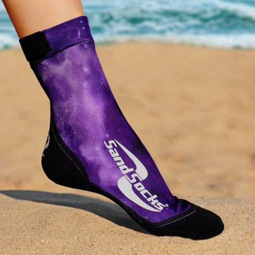 sand socks Purple Galaxy Black Toe Sand Socks