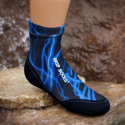 sand socks Toddlers Blue Lightning Grip Socks