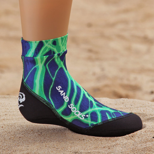 sand socks Toddlers Green Lightning Sand Socks