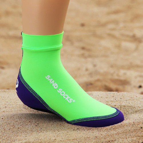 sand socks Toddlers Lime Green Sand Socks