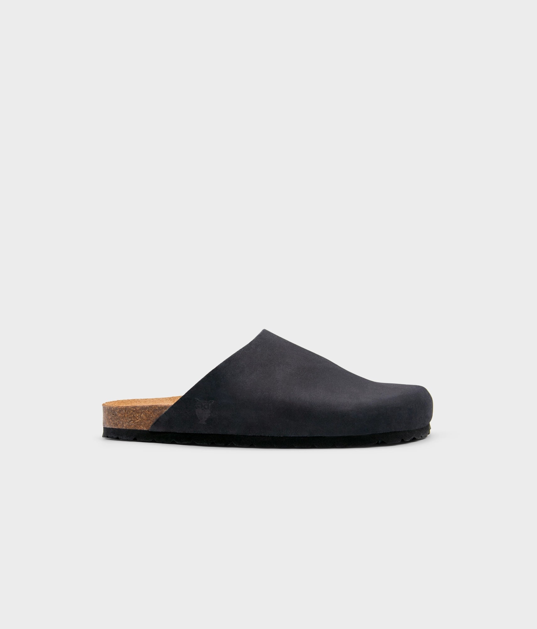 sandgrens Bilbao closed-toe cork sandal Black Ember