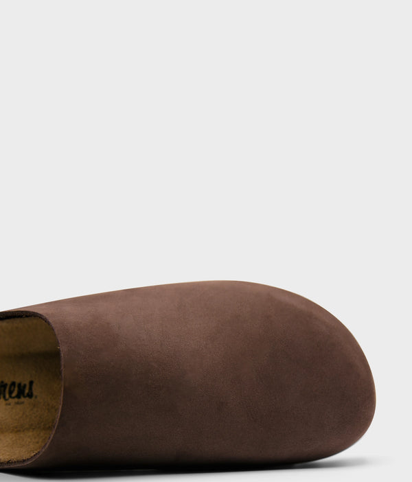 Sandgrens Bilbao Closed-toe Cork Sandals Walnut Brown