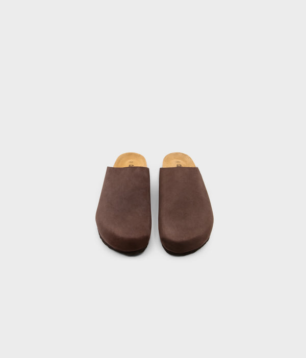 Sandgrens Bilbao Closed-toe Cork Sandals Walnut Brown