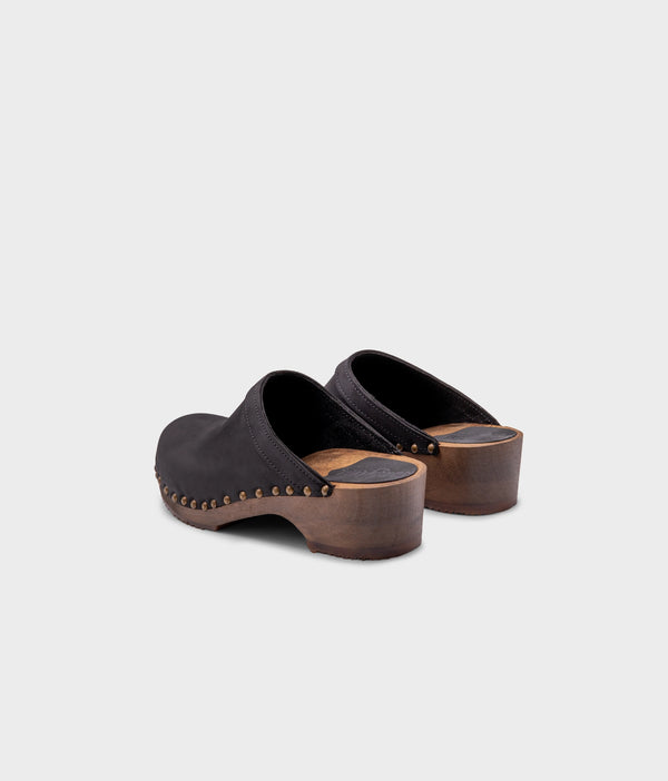 Sandgrens Athens Studded Clog Mule Black