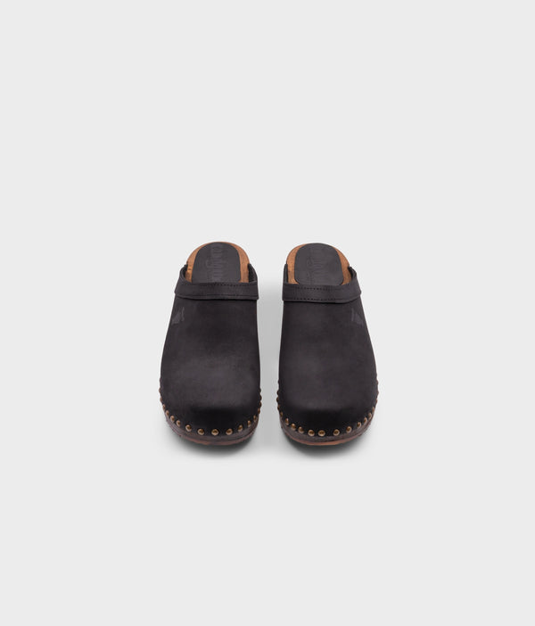 Sandgrens Athens Studded Clog Mule Black