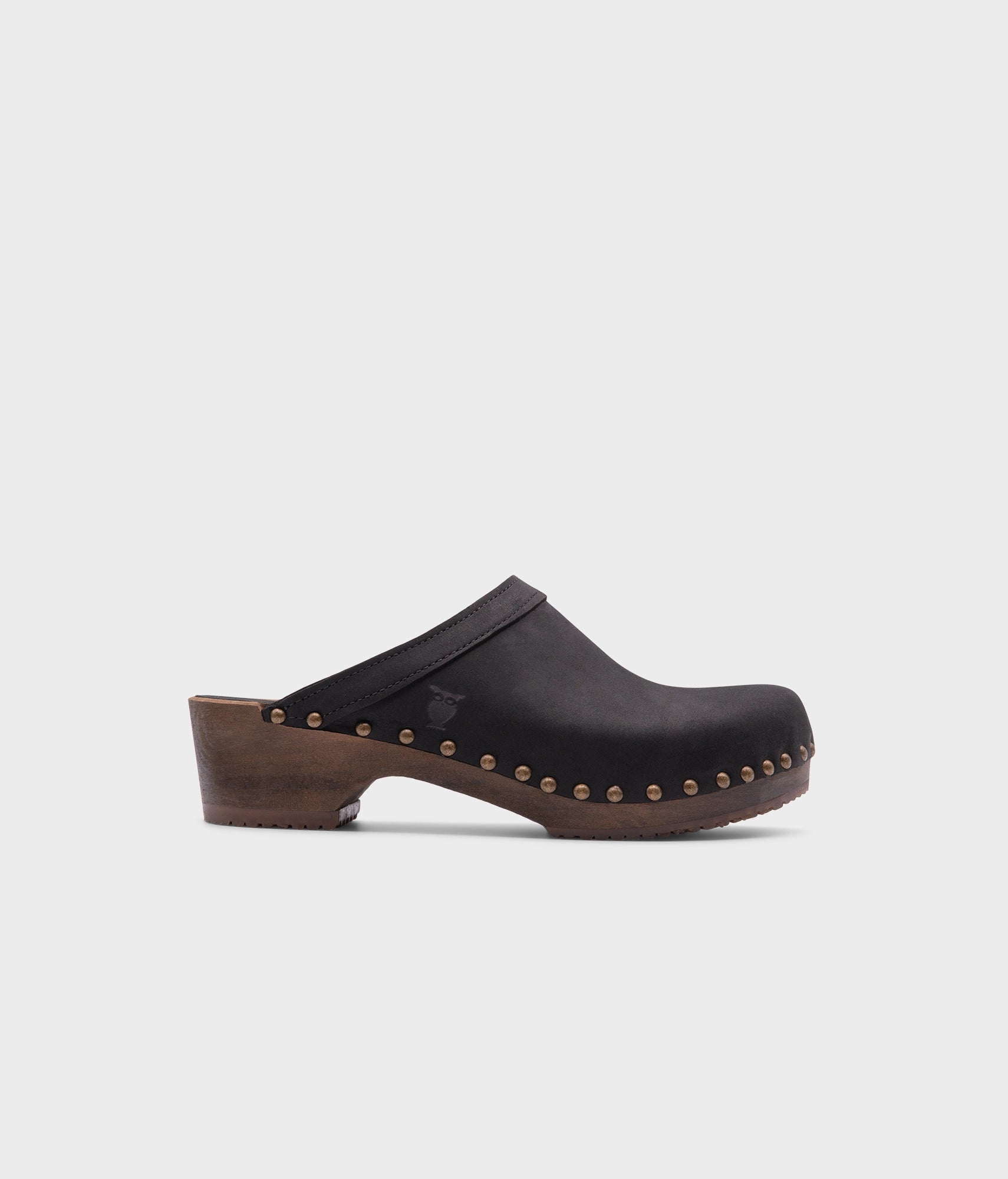 sandgrens Athens studded clog mule Black