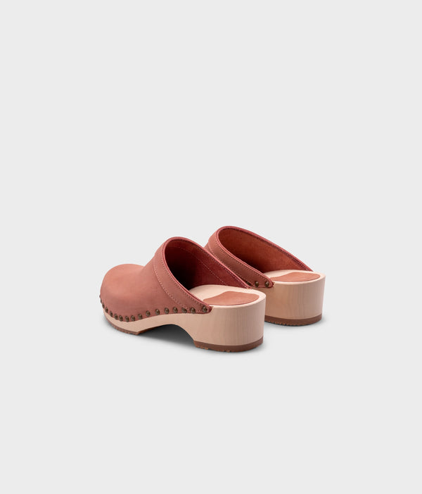 Sandgrens Athens Studded Clog Mule Blush