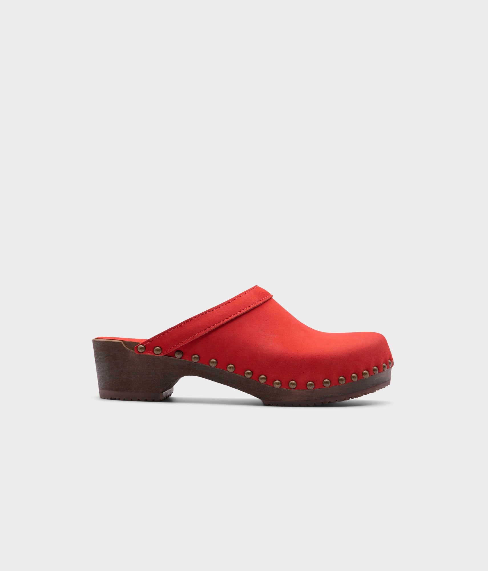 sandgrens Athens studded clog mule Red