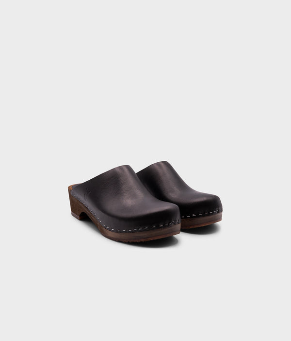 Sandgrens Austin Minimalistic Clog Mule Black