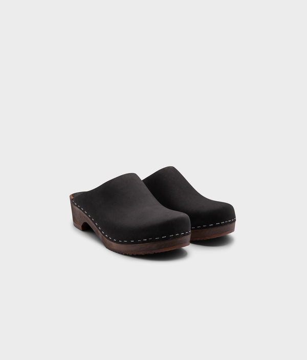 Sandgrens Austin Minimalistic Clog Mule Black